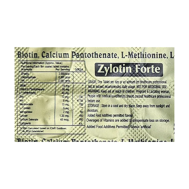 ZYLOTIN FORTE TABLET 10'S