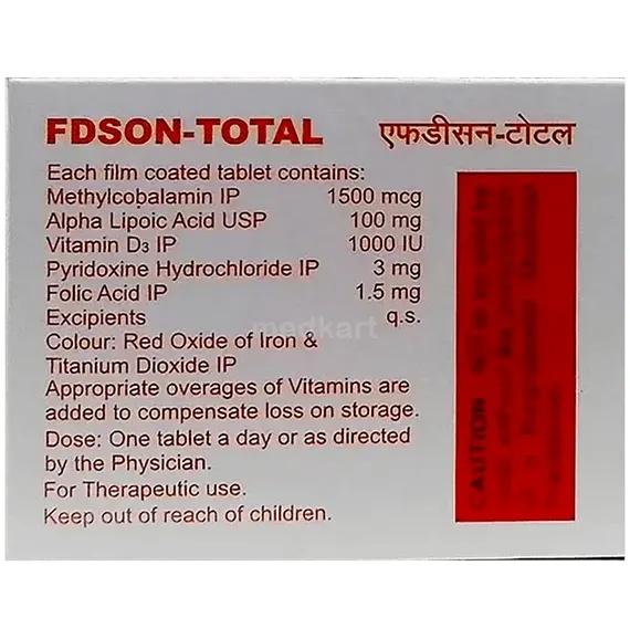 Fdson B 29 Tablet 15's: Uses, Side Effects & Price | Medkart