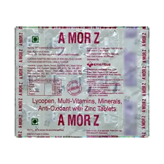 A Mor Z Tablet 15's – Composition, Price & Details | Medkart