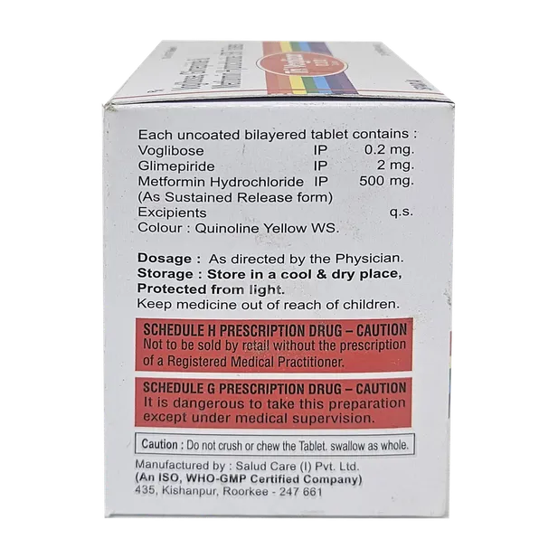 TRIVOGLIZAR 0.2/2MG TABLET 10'S