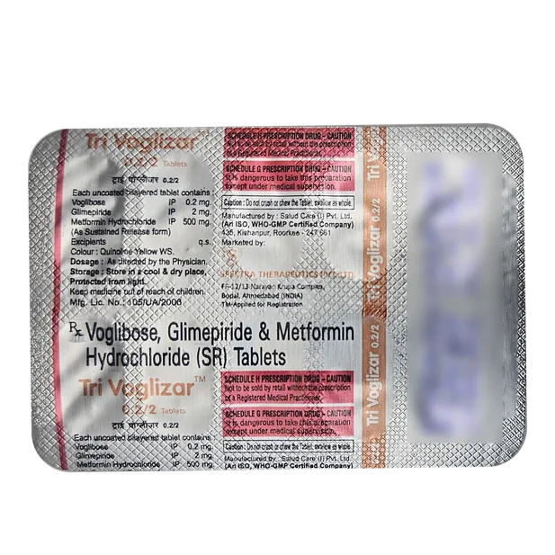 TRIVOGLIZAR 0.2/2MG TABLET 10'S
