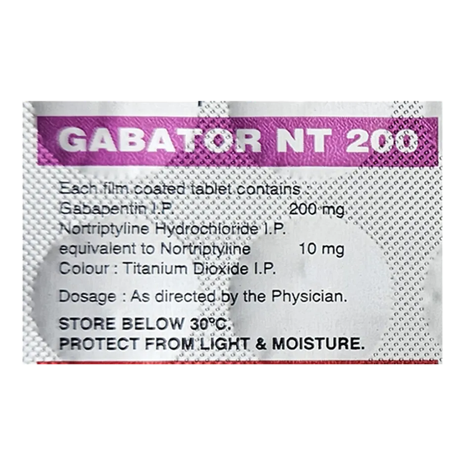 GABATOR NT 200MG TABLET 15'S