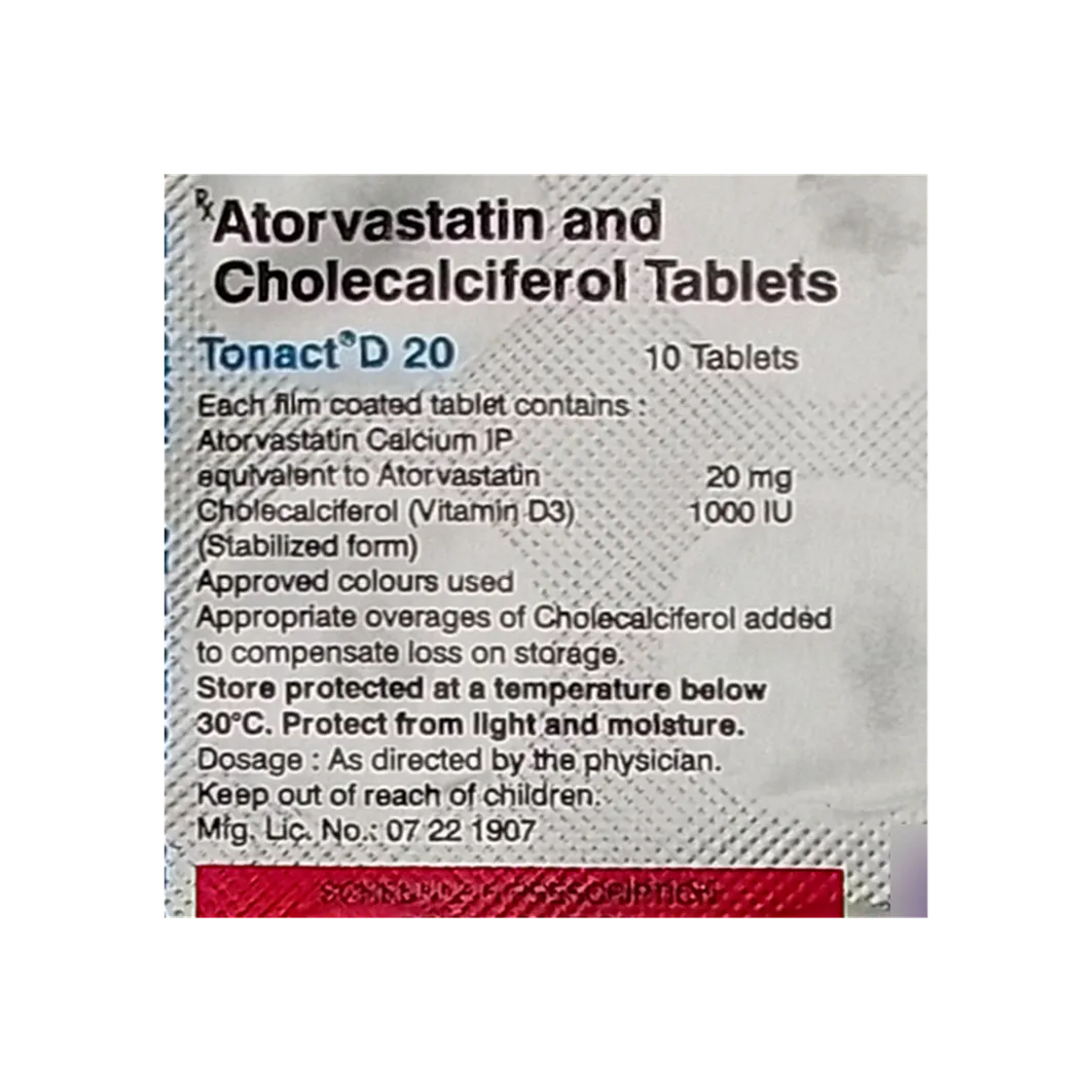 TONACT D 20MG TABLET 10'S