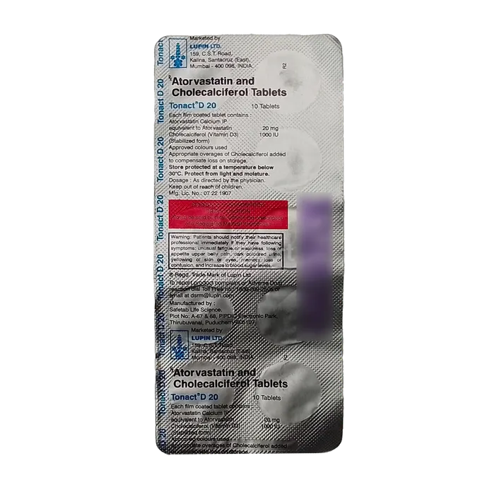 TONACT D 20MG TABLET 10'S