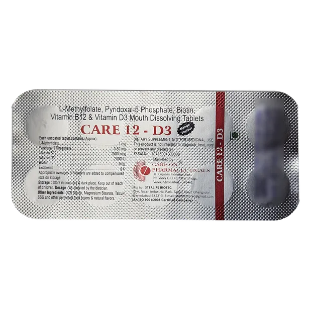 CARE 12 D3 TABLET 10'S