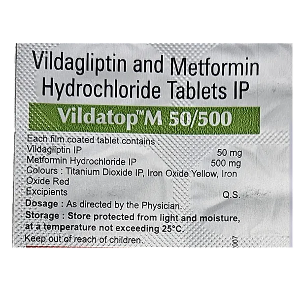 VILDATOP M 50/500MG TABLET 10'S