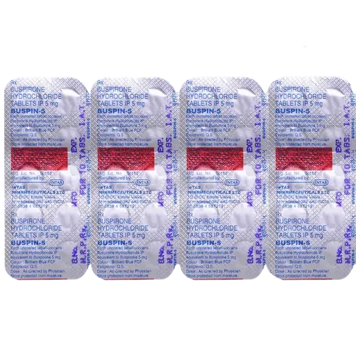 Buspin 5MG Tablet 10's – Composition & Price | Medkart
