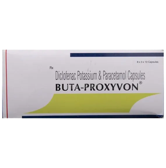 Butaproxyvon BUTAPROXYVON CAPSULE 10'S Price, Uses, Side Effects & Substitutes | Medkart