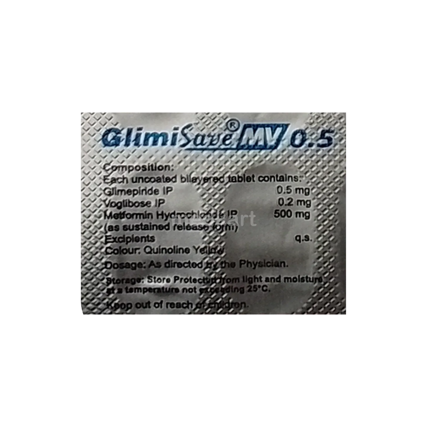 GLIMISAVE MV 0.5MG TABLET 15'S