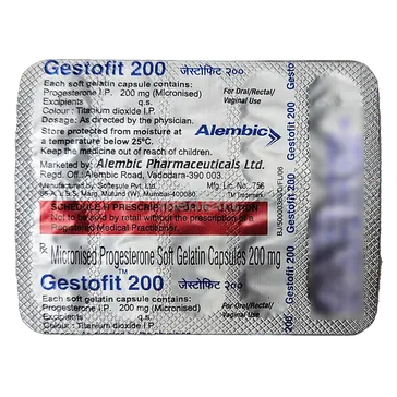 GESTOFIT 200MG CAPSULE 10'S