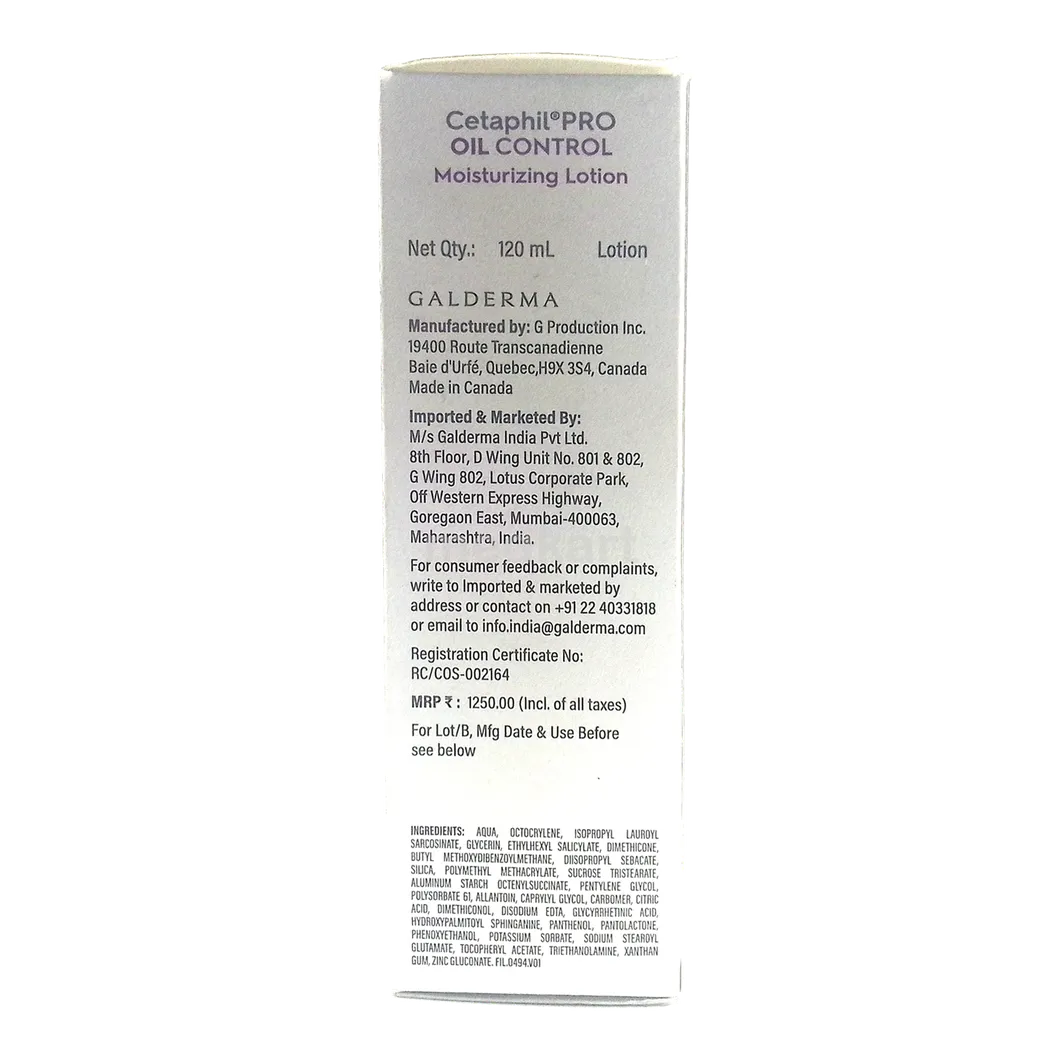 CETAPHIL PRO OIL CONTROL MOISTURIZING LOTION 120 ML