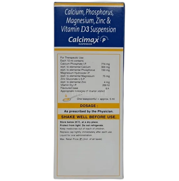 Buy Calcimax D Syrup 200 Ml Online at Best Price | Medkart