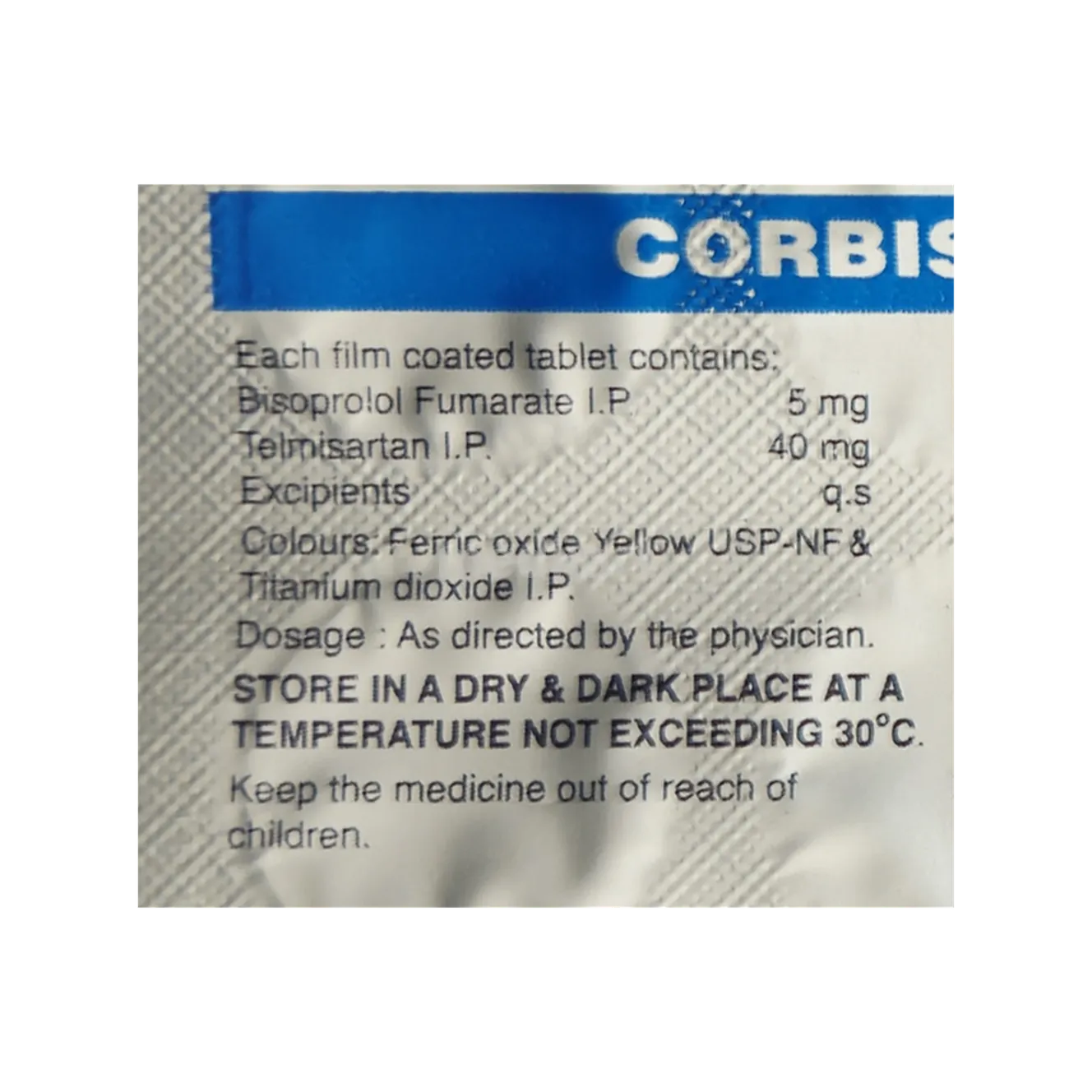 CORBIS T 5MG TABLET 10'S