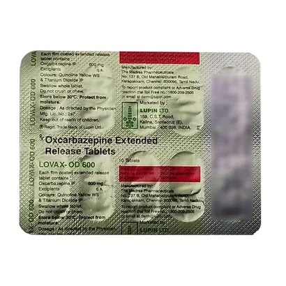 LOVAX OD 600MG TABLET 10'S