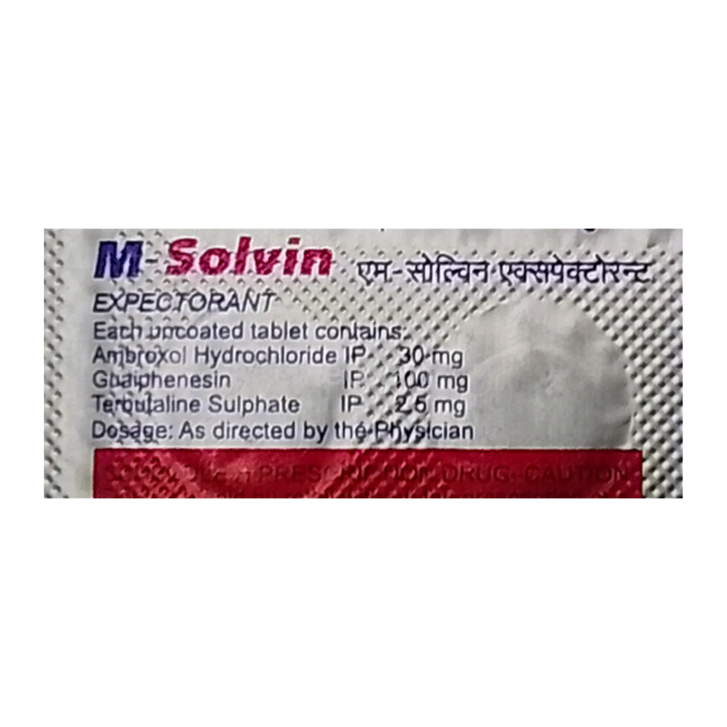 M SOLVIN TABLET 10'S