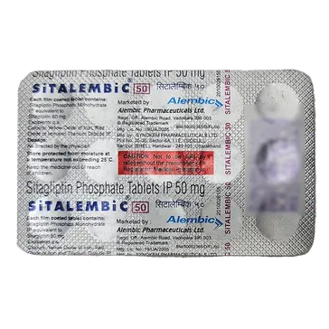 SITALEMBIC 50MG TABLET 15'S