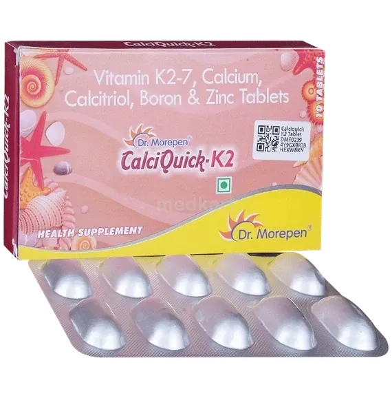 Choquick Tablets Calciquick K2 Tablet 10's – Composition & Price | Medkart