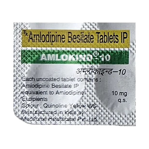 AMLOKIND 10MG TABLET 10'S