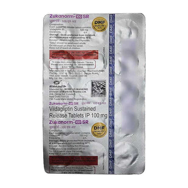 ZUKANORM 100MG SR TABLET 15'S