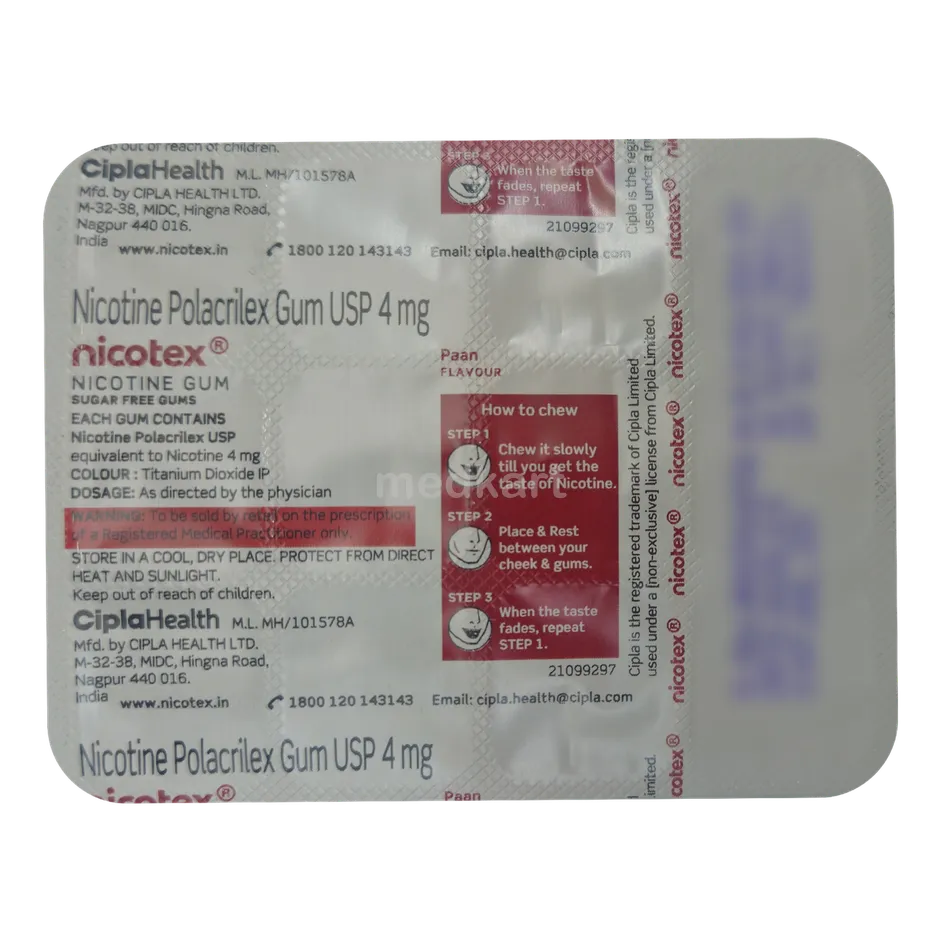 Purchase NICOTEX 4 at Medkart