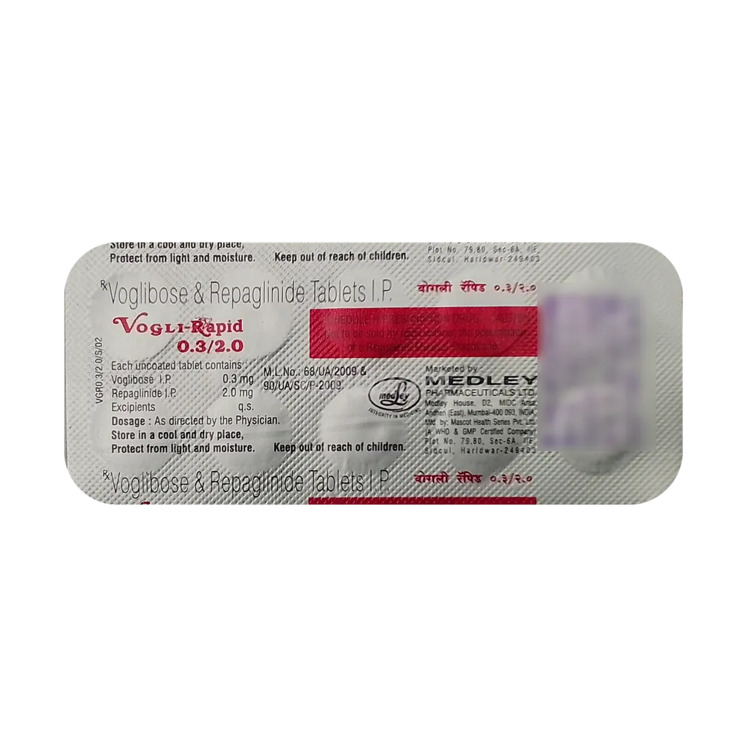 VOGLI RAPID 0.3/2.0MG TABLET  10"S