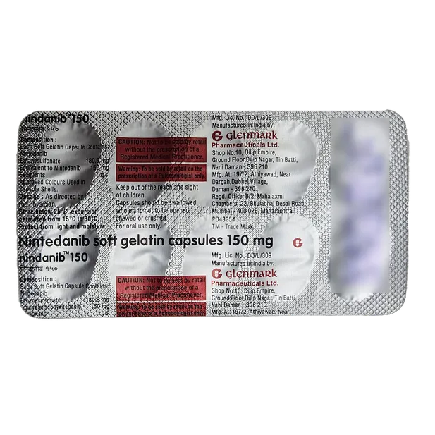 NINDANIB 150MG CAPSULE 10'S