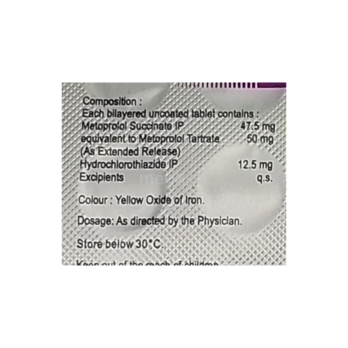 MET XL H 50MG TABLET 20'S