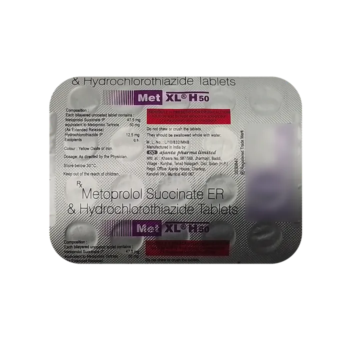 MET XL H 50MG TABLET 20'S