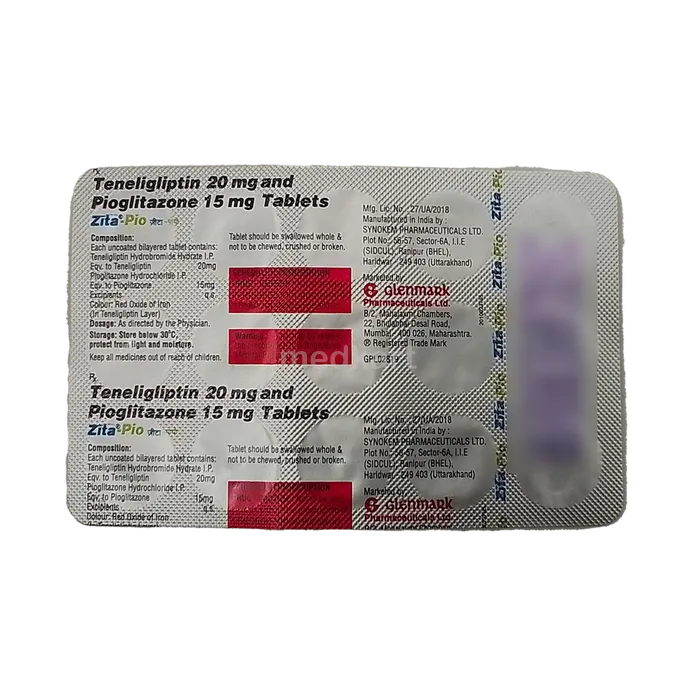 ZITA PIO 20/15MG TABLET 15'S