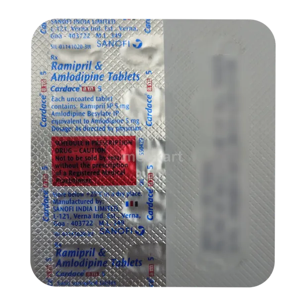 CARDACE AM 5MG TABLET 15'S