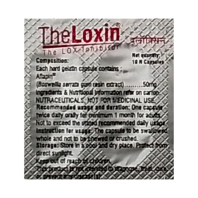 THELOXIN 50MG CAPSULE 10'S
