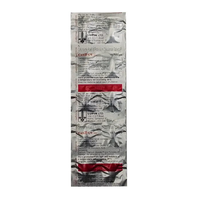 CETIL CV 250MG TABLET 10'S