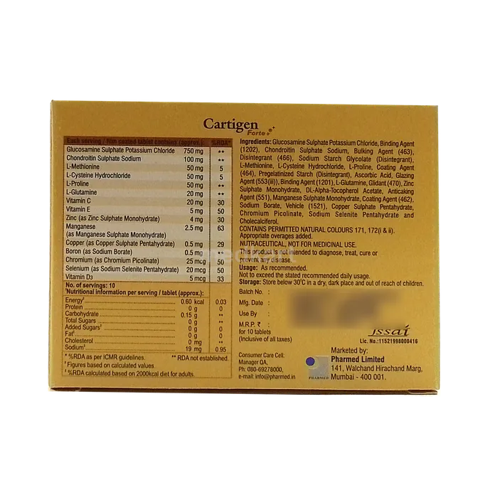 CARTIGEN FORTE PLUS TABLET 10'S