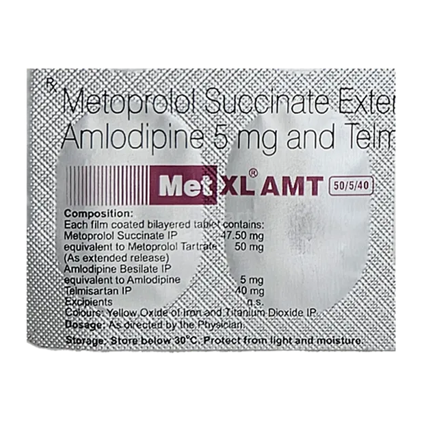 MET XL AMT 50/5/40MG TABLET 10'S