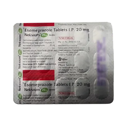 NEKSIUM 20MG TABLET 15'S