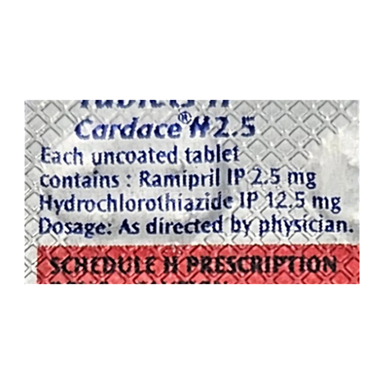 CARDACE H 2.5MG TABLET 15'S