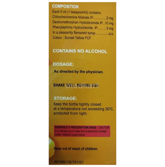Orange CS Syrup 100 ML for allergy symptoms | Medkart