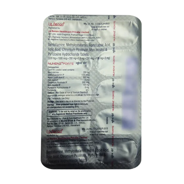 NUHENZ FORTE TABLET 10'S