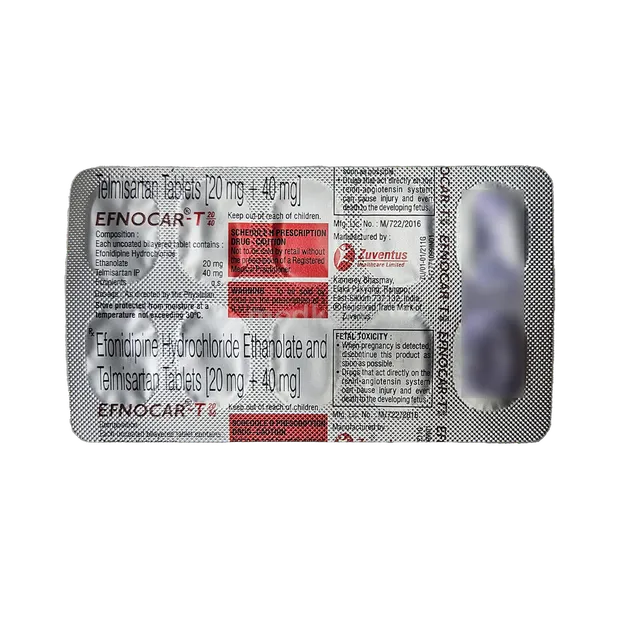 EFNOCAR T 20/40MG TABLET 10'S