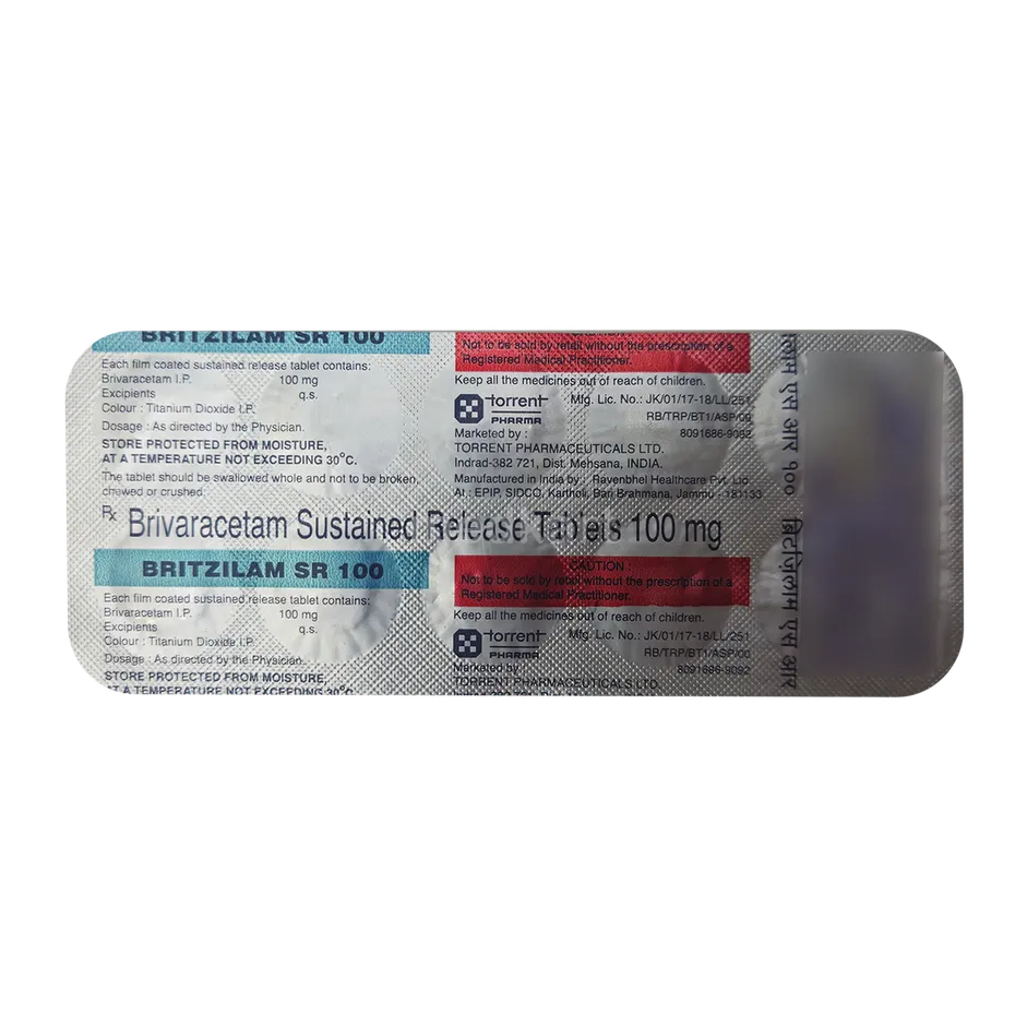 BRITZILAM SR 100MG TABLET 10'S
