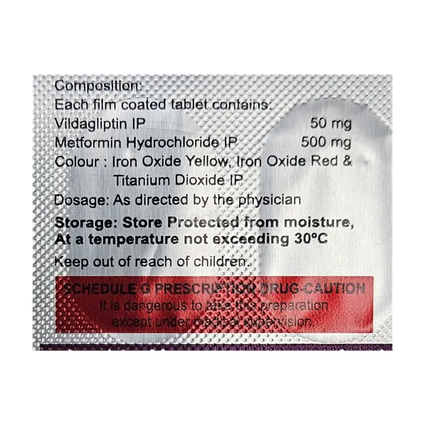 ACVILDA M 50/500MG TABLET 10'S