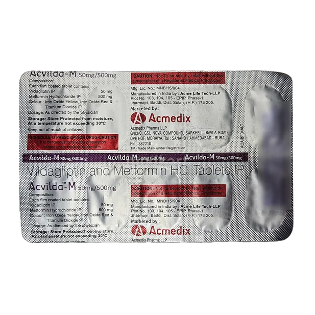 ACVILDA M 50/500MG TABLET 10'S