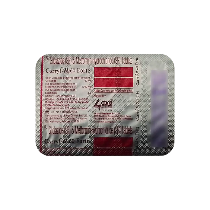 CARRYL M 60 FORTE TABLET 10'S