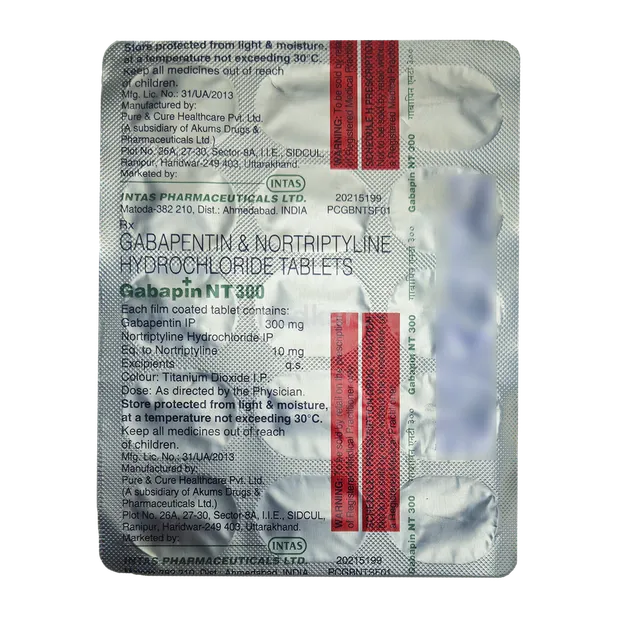 GABAPIN NT 300MG TABLET 15'S