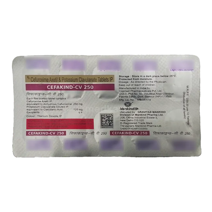 CEFAKIND CV 250MG TABLET 10'S