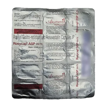 ROSYCAP ASP 20/75 CAPSULE 15'S