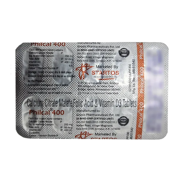 PHILCAL 400MG TABLET 10'S