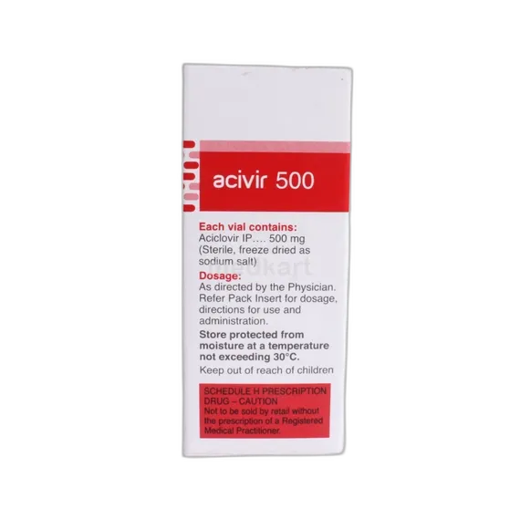 Acivir 500mg IV Injection for viral infections | Medkart