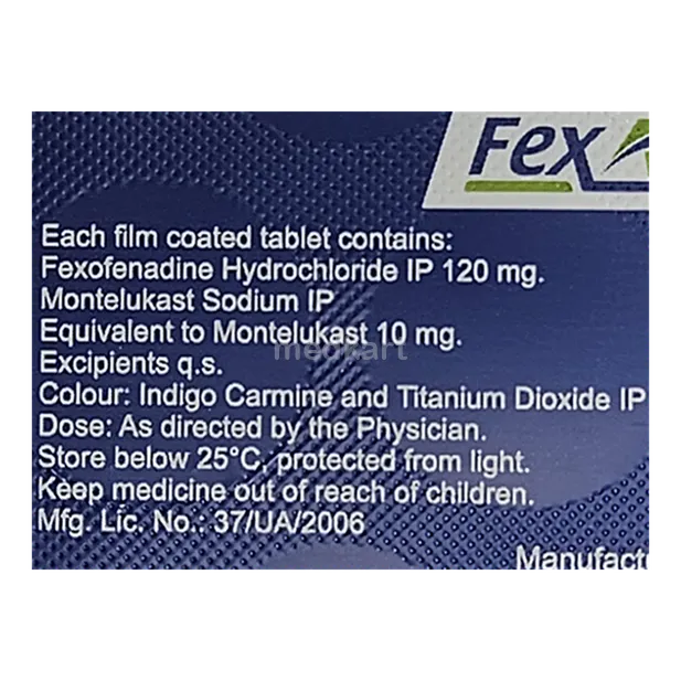 FEXAIR M TABLET 10'S