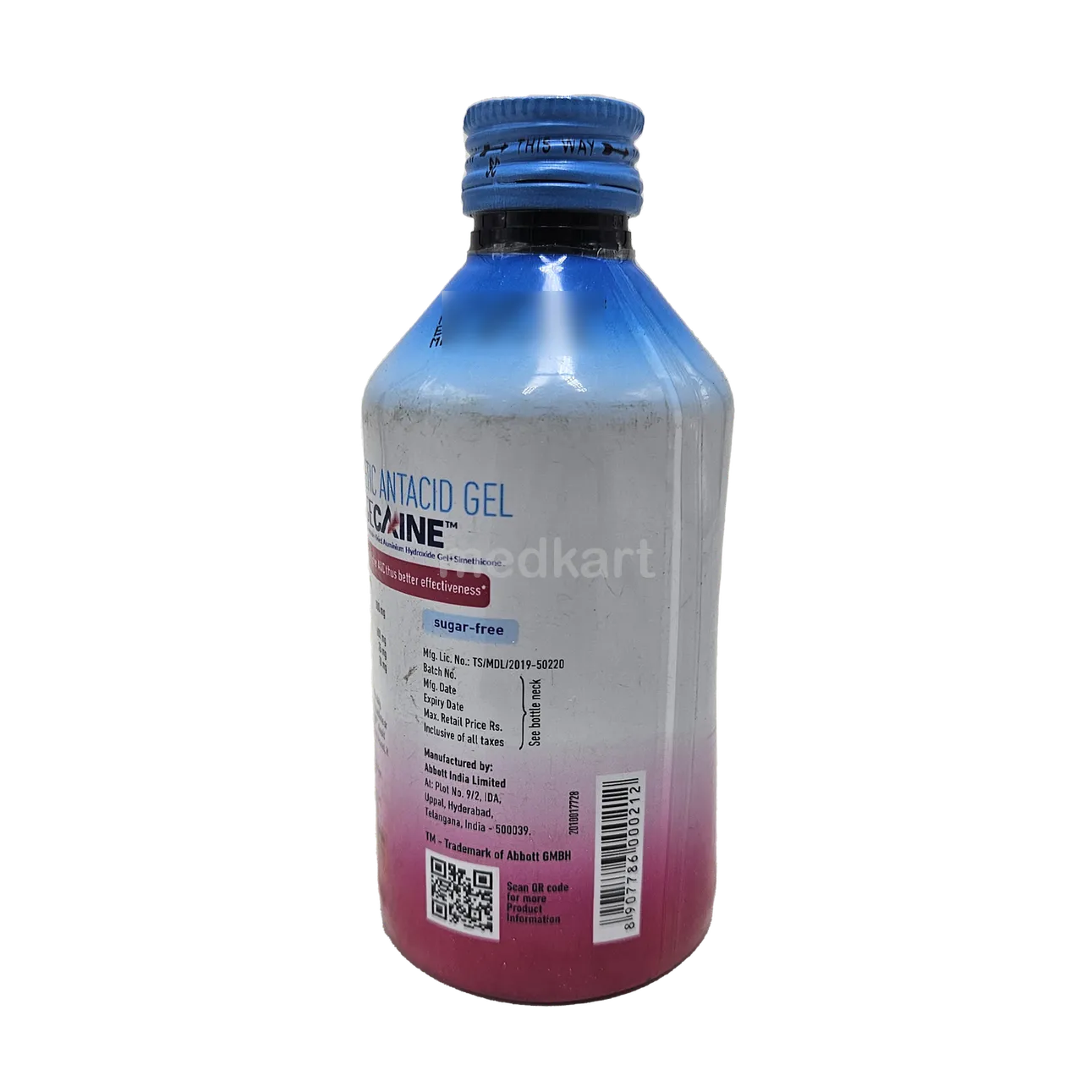 DIGECAINE SUGAR FREE FRUIT PUNCH GEL 200 ML